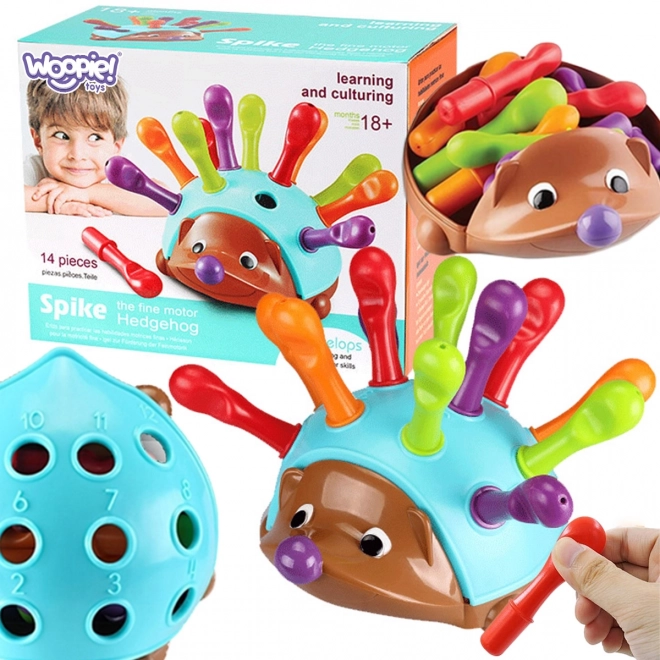 Joc educativ ariciul Montessori pentru sortare și învățare WOOPIE
