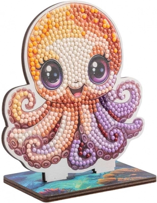 Pictură cu diamante Ocean: Caracatiță