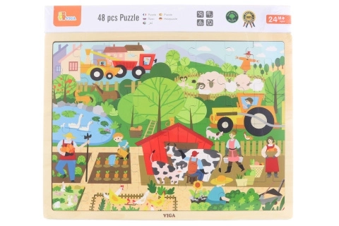Puzzle lemn cu tema Ferma