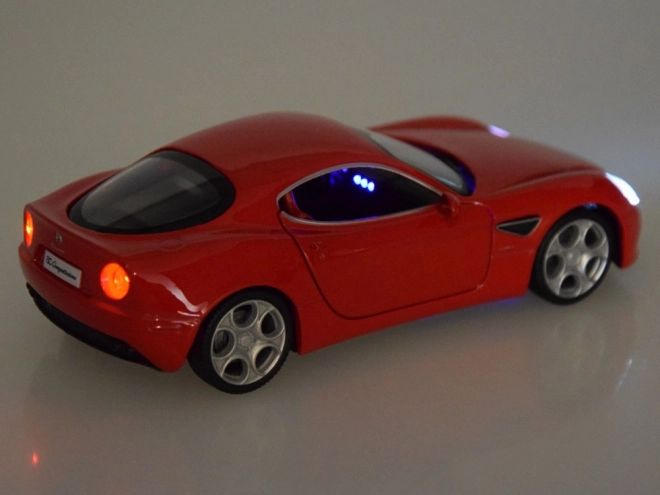 Mașinuță metalică Alfa Romeo 8C Competizione 1:32 cu lumini