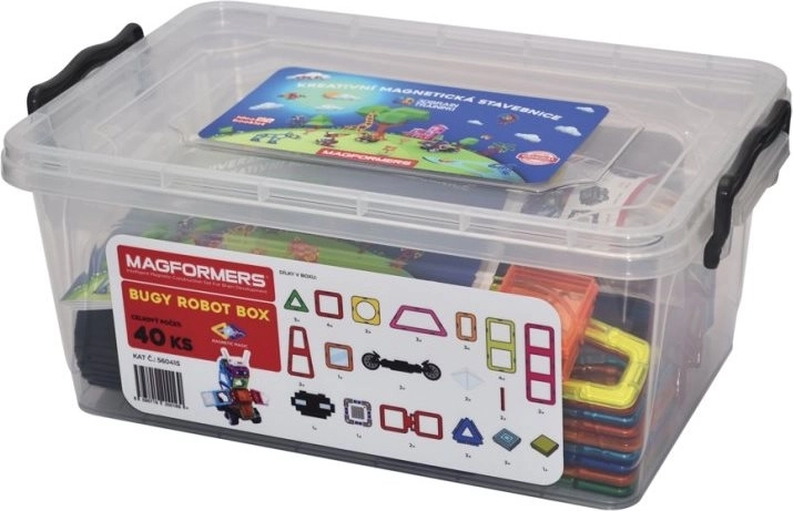Set de construcție magnetică Magformers Buggy Robot Box 40 piese