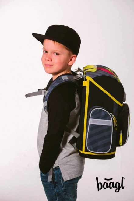 Set școlar Ergo BAAGL cu ghiozdan, penar, sac