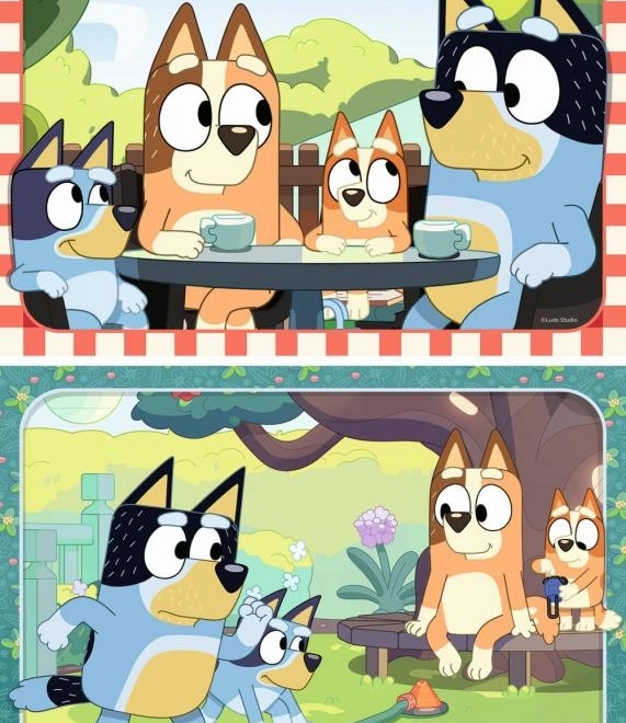 Puzzle pliabil Bluey la Picnic 2x12