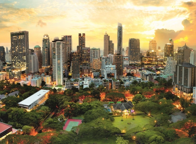 Puzzle amurg în Bangkok, Thailanda 3000 piese