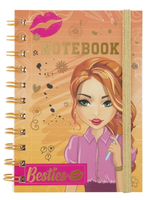 Bloc notes cu spirale Besties A6, 60 foi