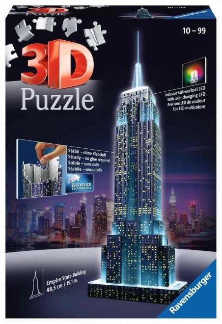 puzzle 3d luminiscent empire state building editia de noapte