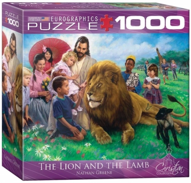 Puzzle Leul și mielul 1000 piese