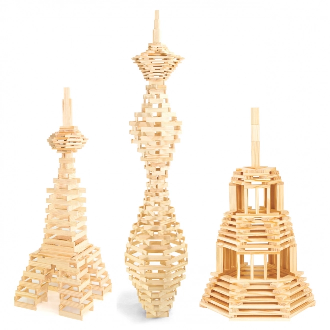 Jeujura Set de Construcție din Lemn Técap 3XL 300 piese