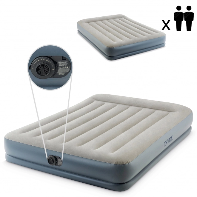Saltea gonflabilă dublă Intex cu pompă electrică