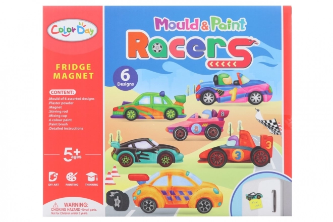 Set creativ de magneți Mașini de curse