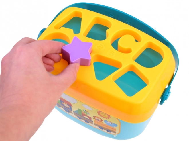 Set educativ găletușă cu litere sortator 16 piese