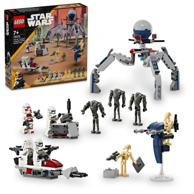 Set de luptă LEGO Star Wars soldați și droidi de luptă