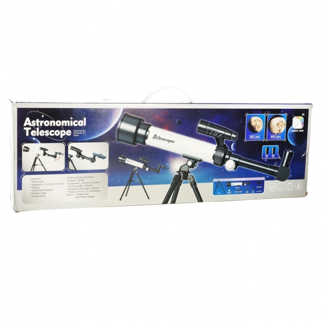 Telescop astronomic educațional cu trepied pentru copii