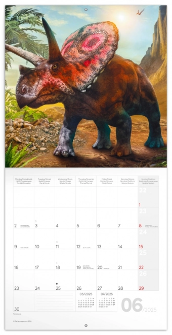 Calendariu de notițe Dinozauri 2025