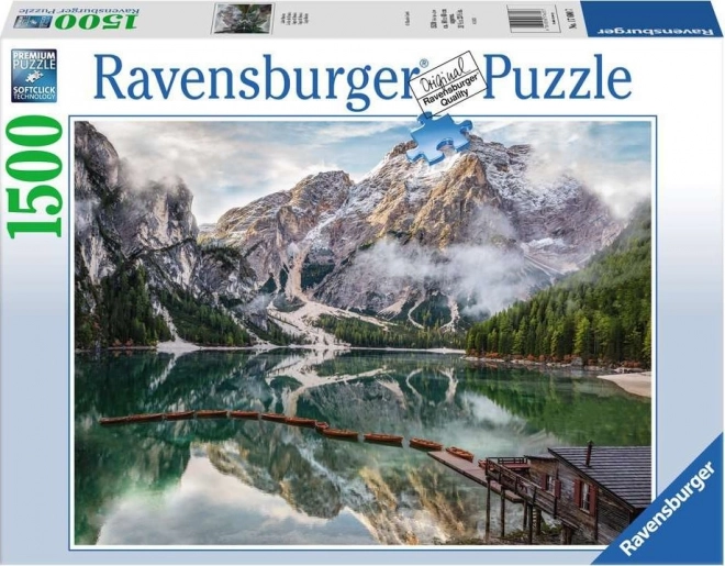 Puzzle peisaj Lago di Braies Italia 1500 piese