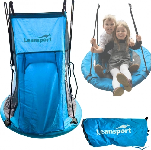 Cort pentru leagăn tip Cuib, albastru, 90-100cm