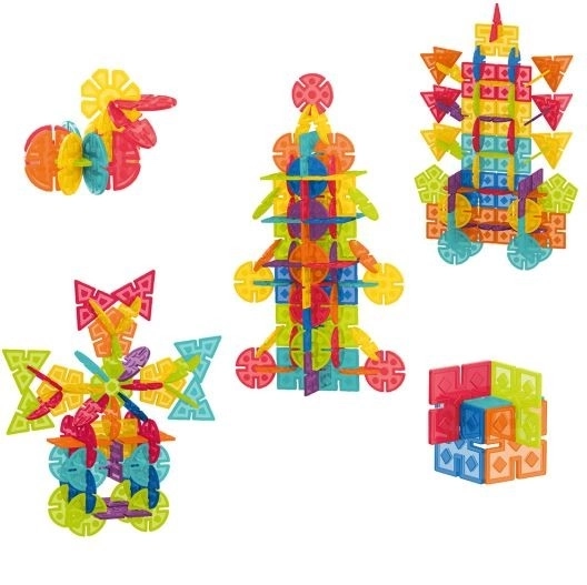 Construcție fulgi geometrici - 224 piese