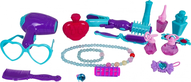 Set bogat de accesorii pentru coafat și cosmetice