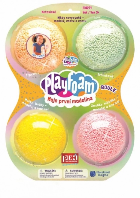 Plastilină PlayFoam® cu Biluțe 4 Culori