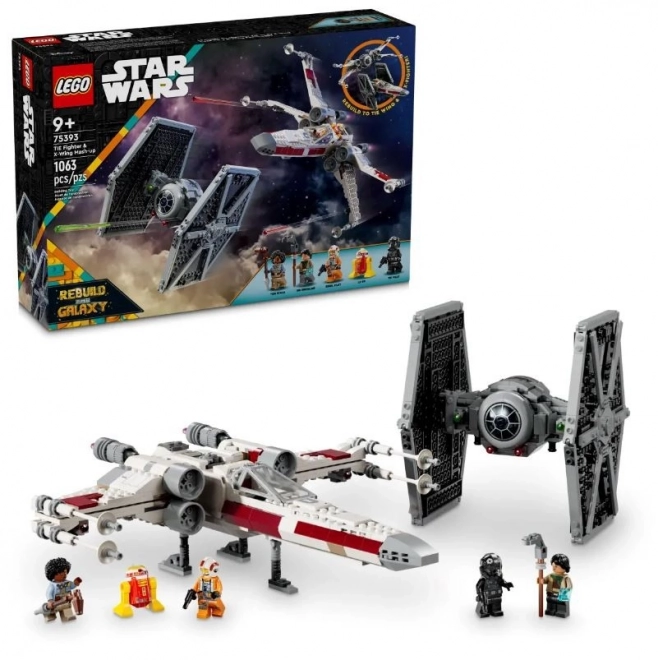 Stel Star Wars TIE și X-wing LEGO