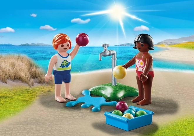 copii cu baloane de apă playmobil special plus