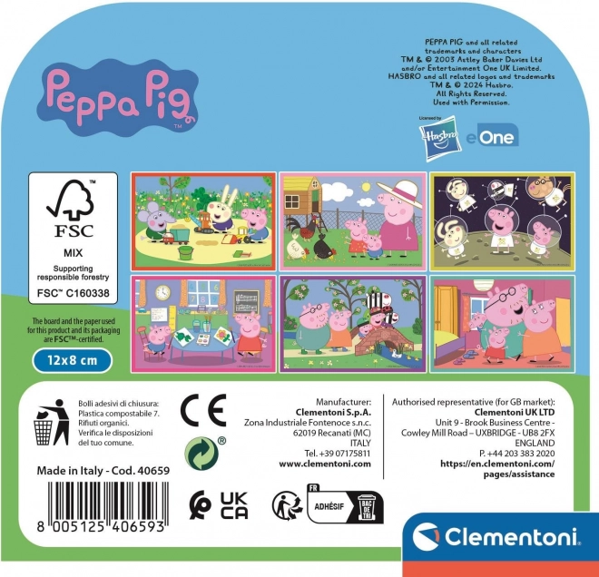 Clemontoni cuburi puzzle Peppa Pig