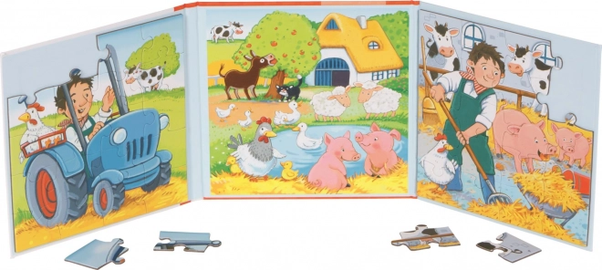 Puzzle magnetice carte Echitație