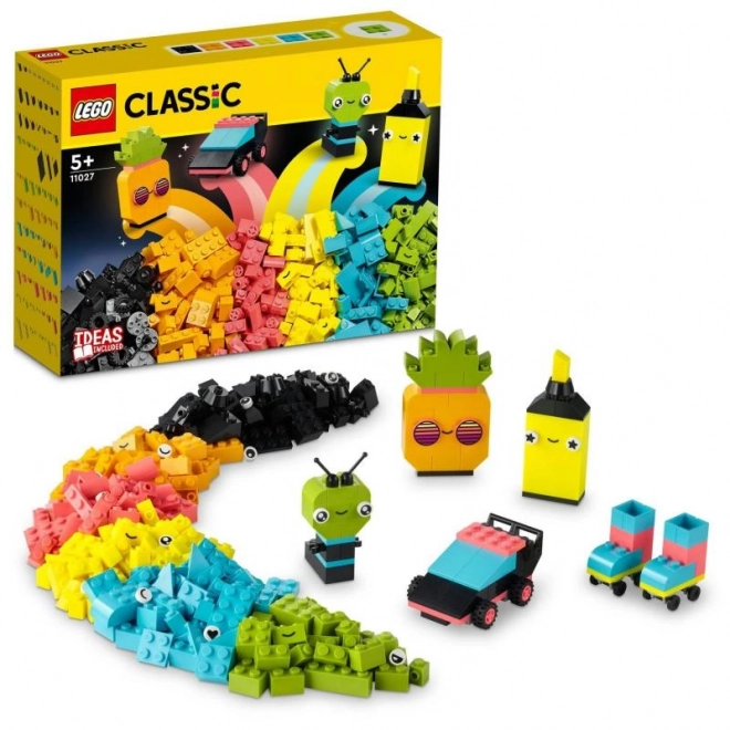 Lego Classic - Distracție creativă cu culori neon