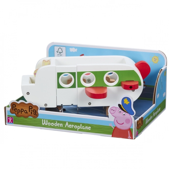 Avion de lemn Peppa Pig