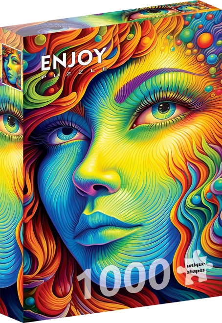 Puzzle ENJOY Fata pictată 1000 piese