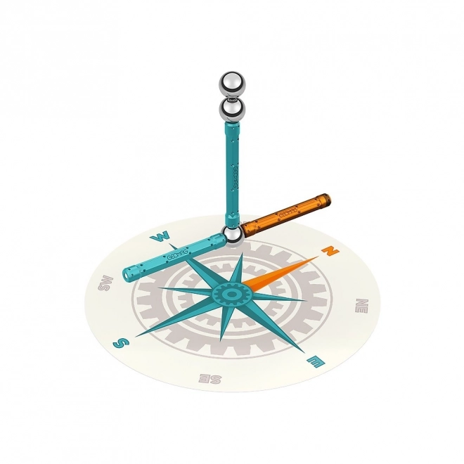 Klocki magnetice Geomag Mechanics Motion Kompas
