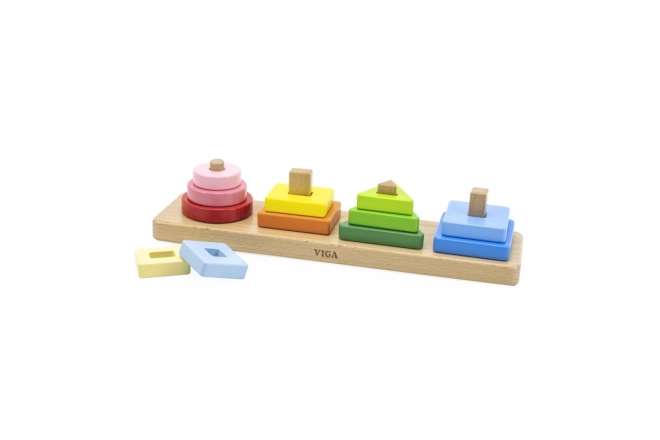 Sorter geometric din lemn pentru copii Viga