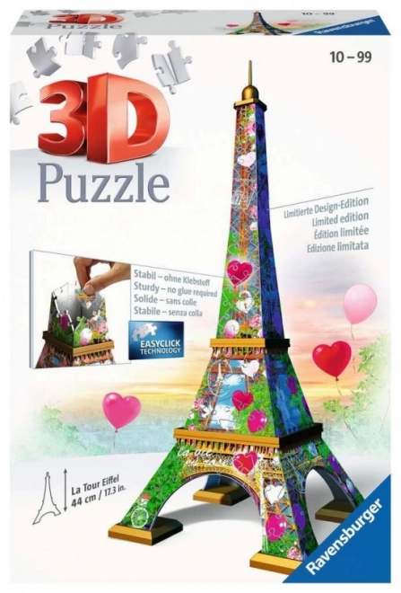 Puzzle 3D Turnul Eiffel Love Edition