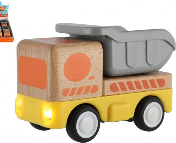 Camion din lemn cu inerție 11 cm