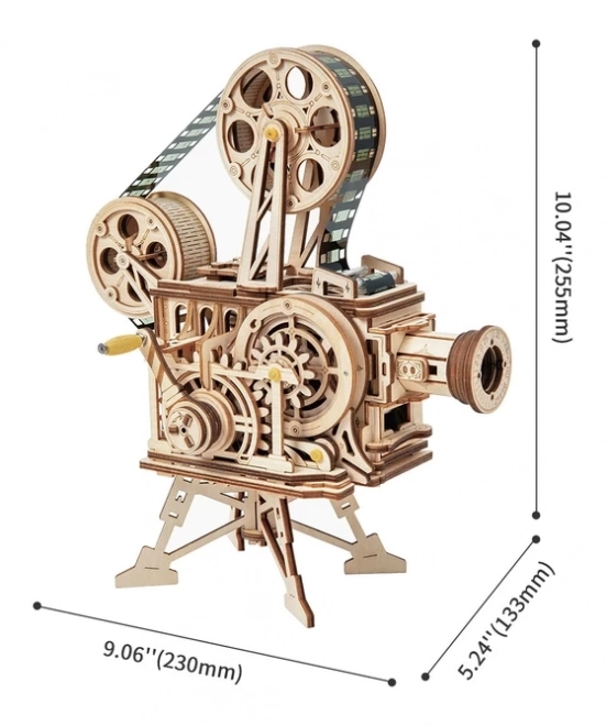 Puzzle 3D din lemn Proiector mecanic de film 183 piese