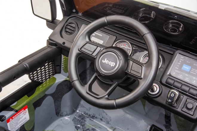 mașină electrică Jeep Wrangler Rubicon camuflaj