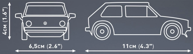 Set de construcție Volkswagen Golf 1974-1983