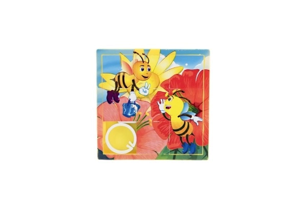 Huzzle puzzle animal plastic 10cm mix