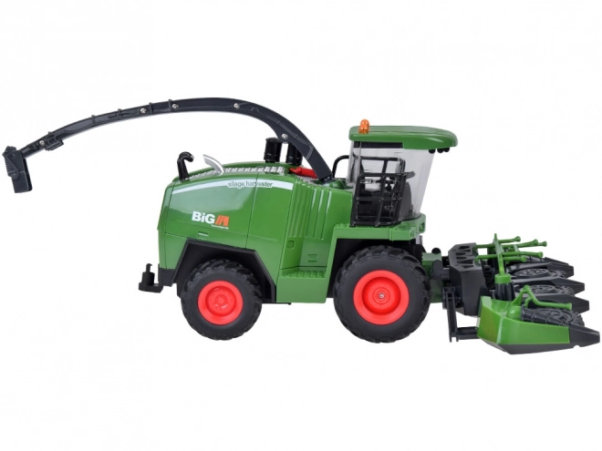 Tractor combină verde multifuncțională cu lumini și sunete
