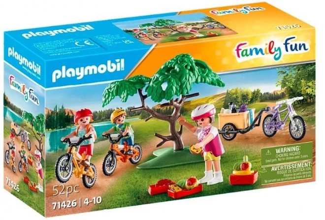 Set cu figurine Family Fun excursie cu bicicletele montane