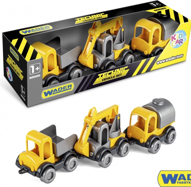 Set vehicule de construcții Wader Kid Cars