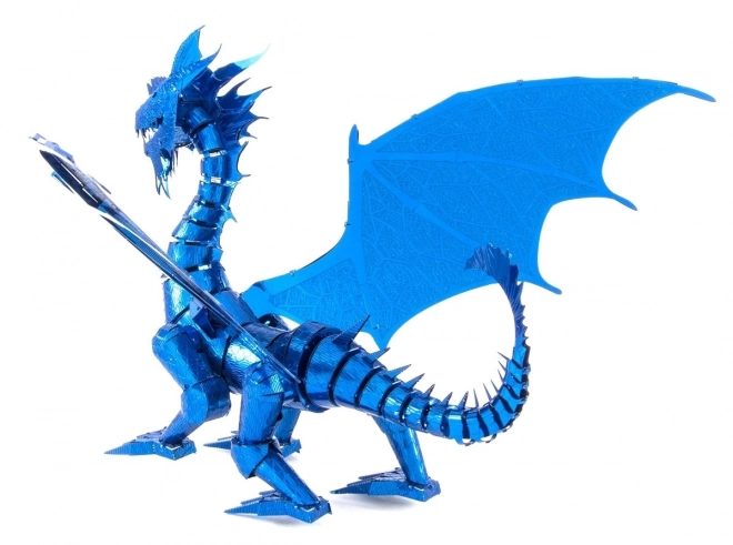 Puzzle 3D Metal Earth Dragon Albastru
