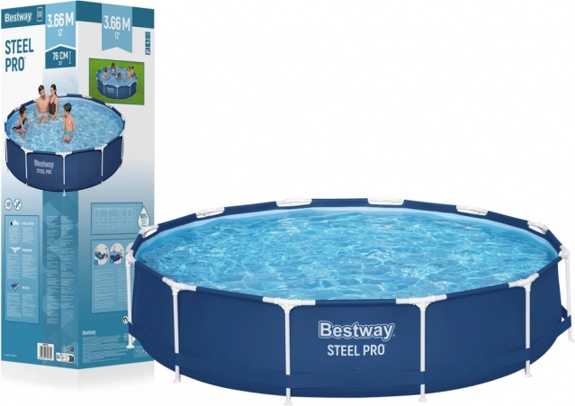 Piscină rotundă Bestway Steel Pro 366 x 76 cm