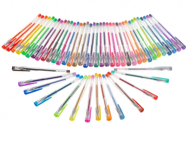 Set de pixuri gel cu sclipici 50 bucăți