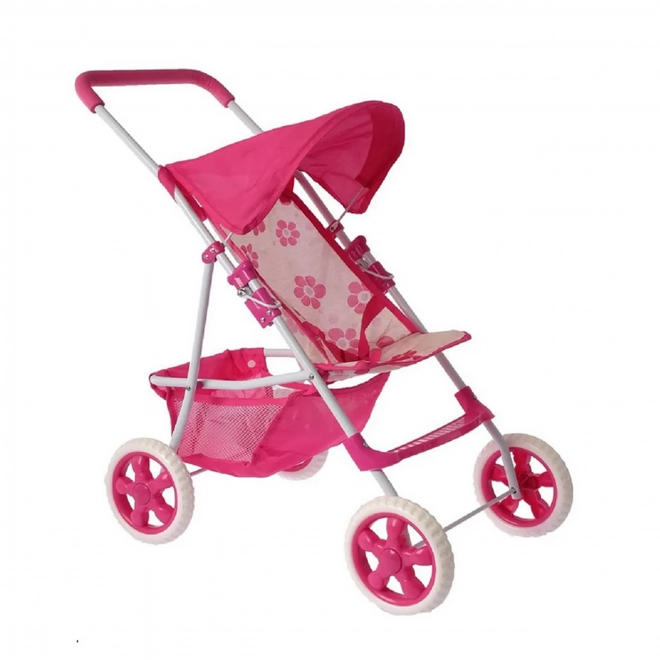 Cărucior Woopie Royal pentru păpuși - design floral