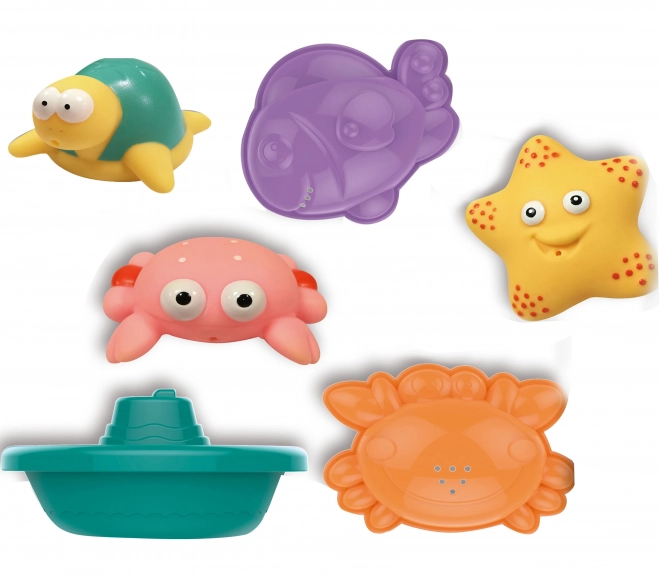 Set de baie cu animale marine și bărci Woopie