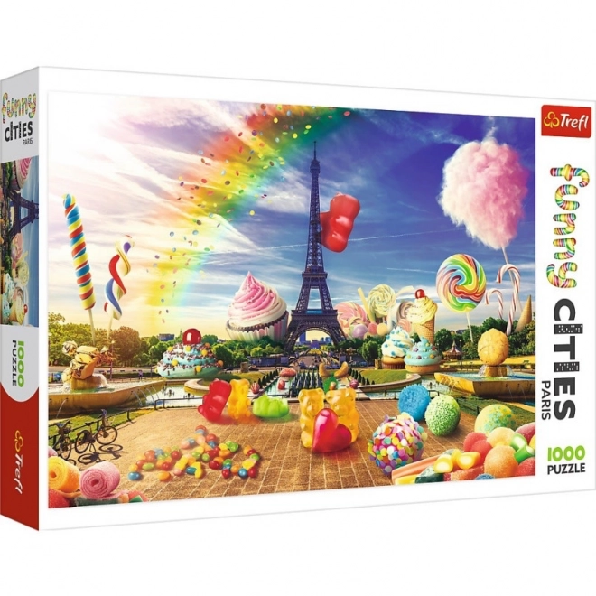 Puzzle amuzante de 1000 de piese - Orașe dulci: Paris