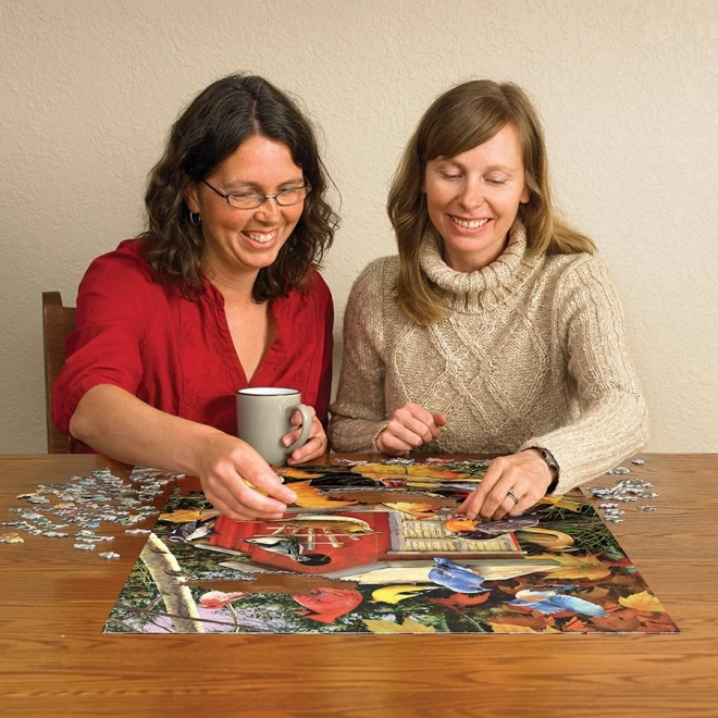 Puzzle Toamna Casuță de păsări 500 piese