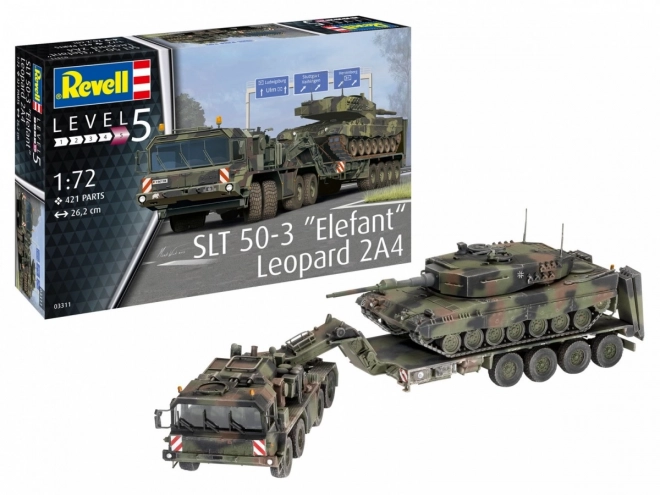 Model de plastic SLT 50-3 Elefant și Leopard 2A4