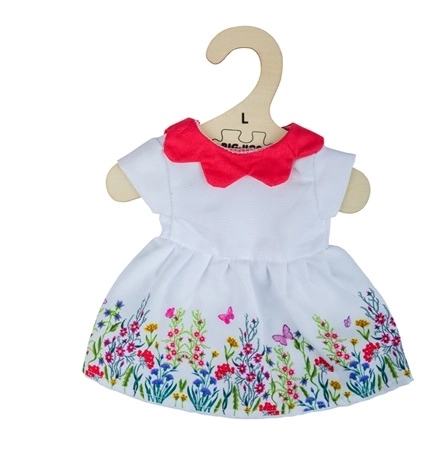 Rochie cu flori pentru păpușă Bigjigs Toys 38 cm